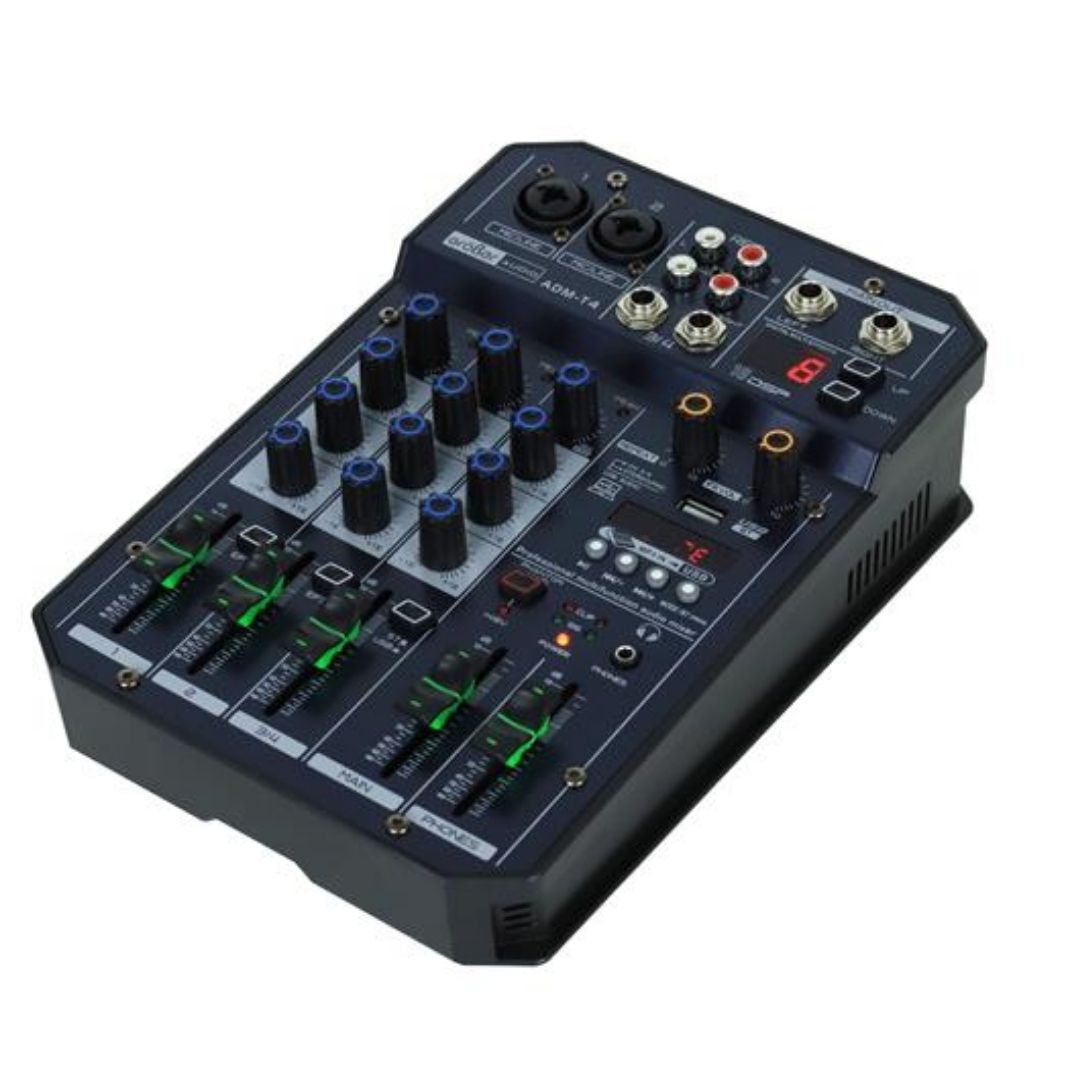 CONSOLA PASIVA PROF. 4 CH C/USB/BT/FX/PC