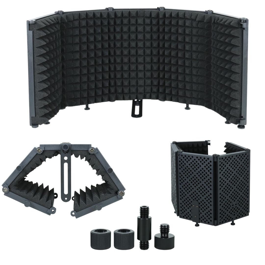 PANTALLA ACUSTICA PORTATIL P/MICROFONO 5 PANELES