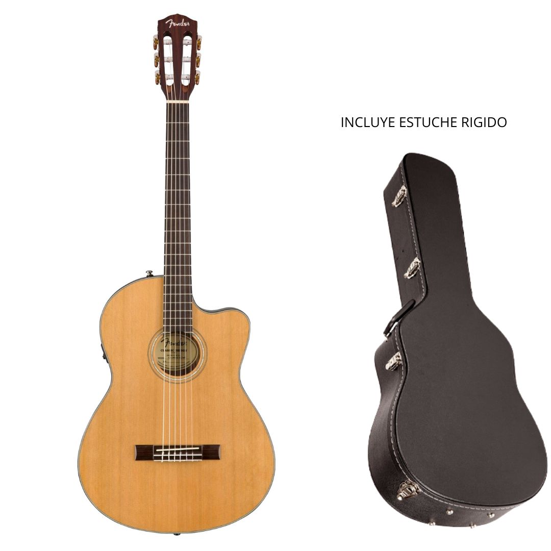 GUITARRA FENDER ELECTROACUSTICA NAT CN-140SCE