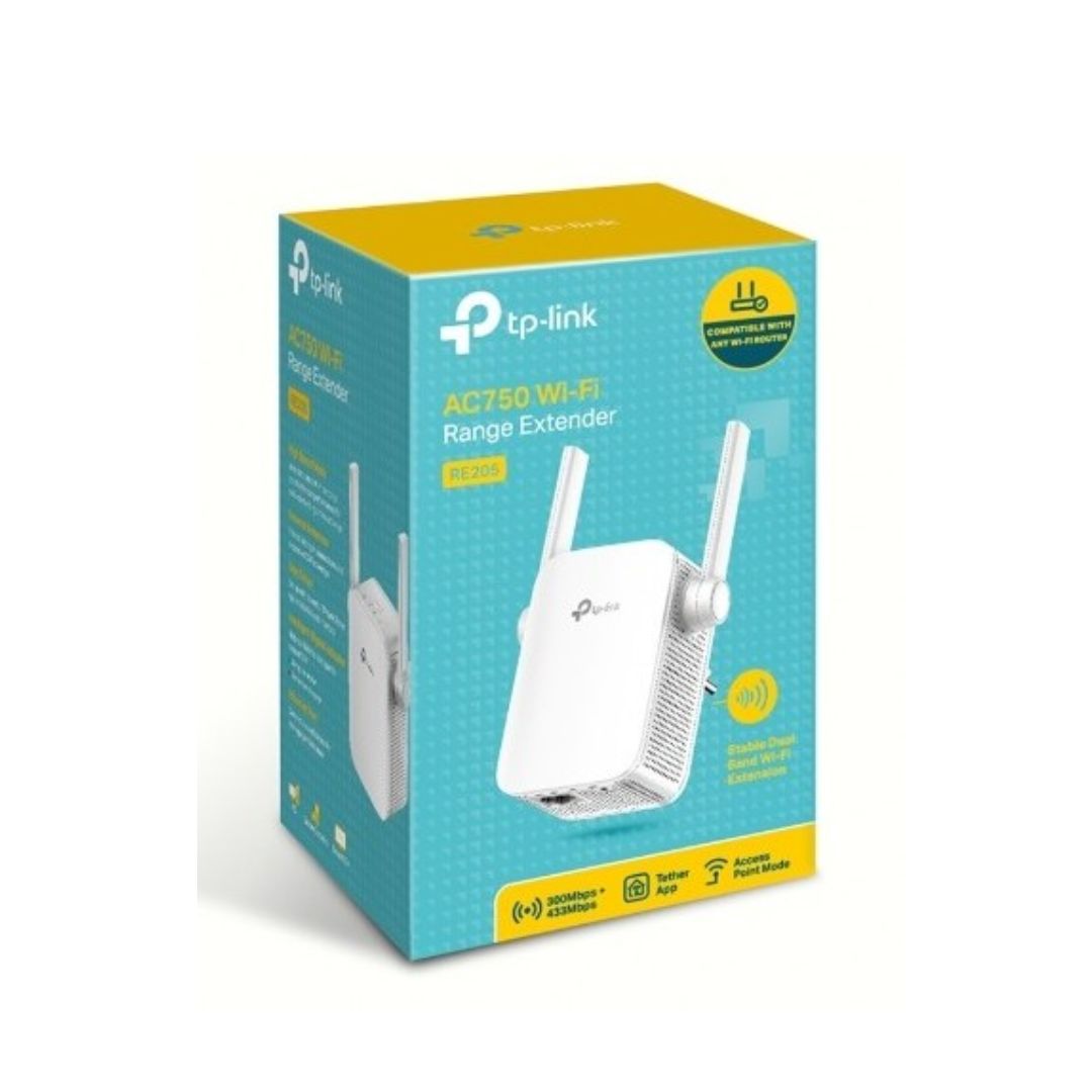 Extensor de Cobertura Wi-Fi AC750 Tplink RE205
