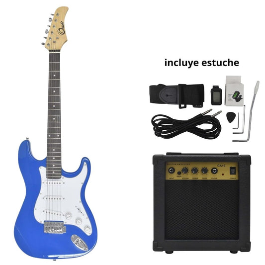 COMBO GUITARRA ELECTRICA AZUL