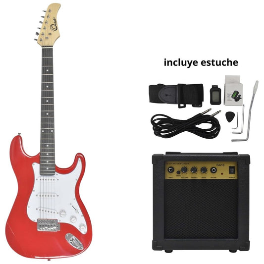 COMBO GUITARRA ELECTRICA ROJO