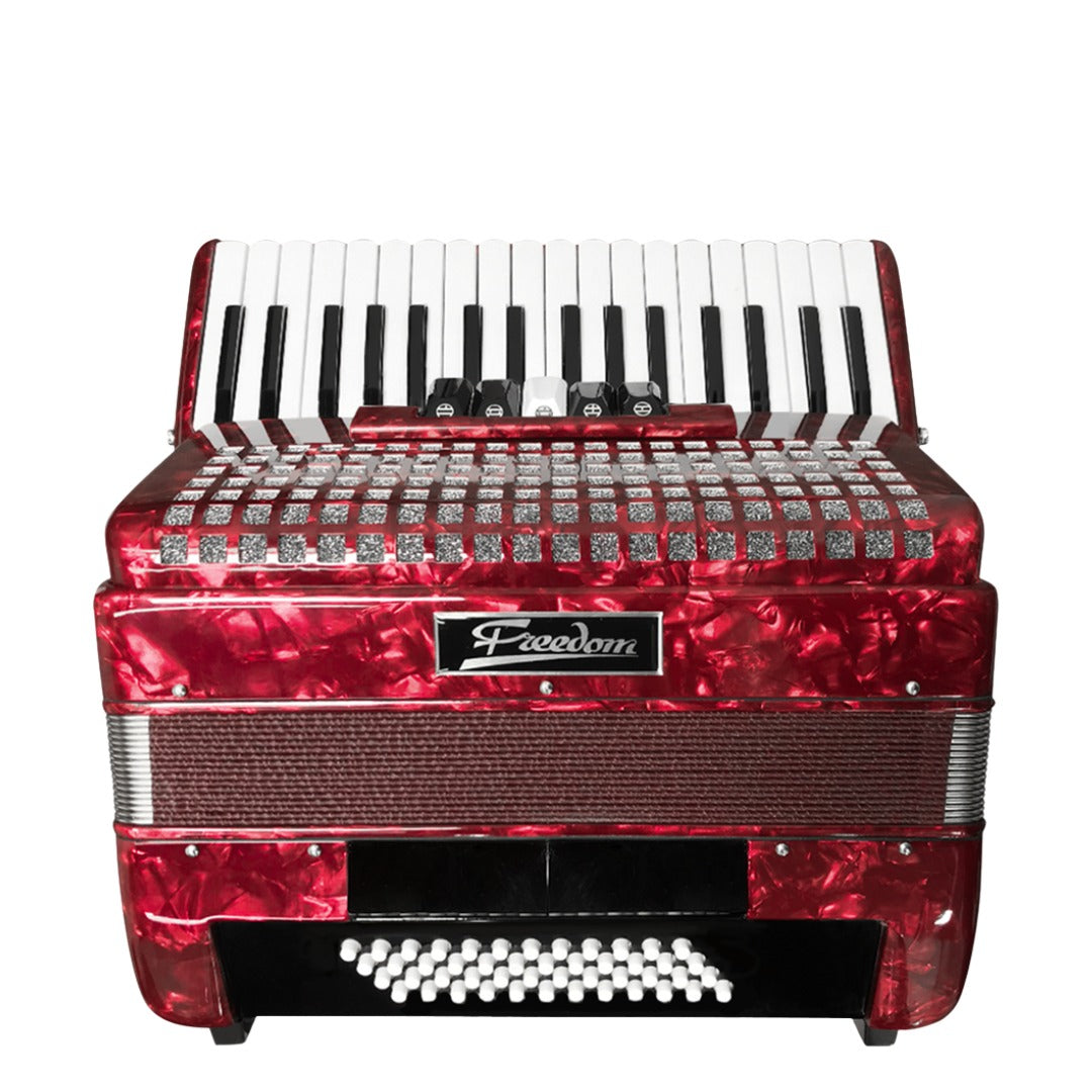 ACORDEON 48 BAJOS FREEDOM ROJO