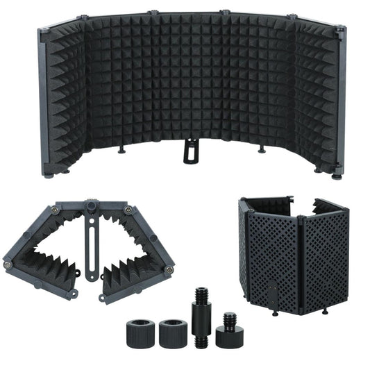 PANTALLA ACUSTICA PORTATIL P/MICROFONO 5 PANELES