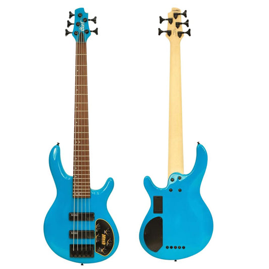 BAJO ELECTRICO CORT 5 CUERDAS ARTISAN DELUXE AZUL CARAMELO