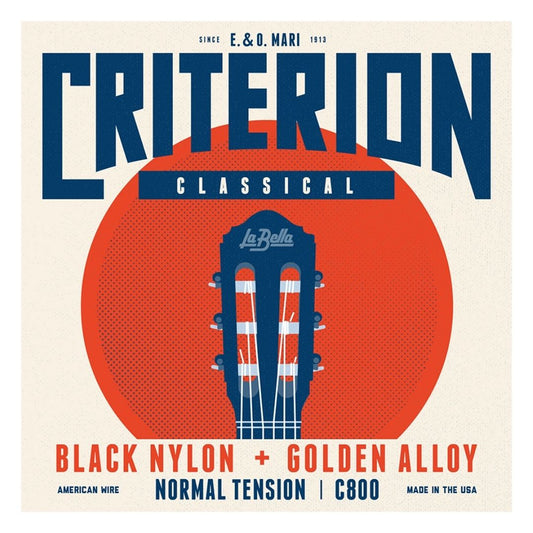 CUERDAS GUITARRA CLASICA C800 CRITERION BLACK NYLON