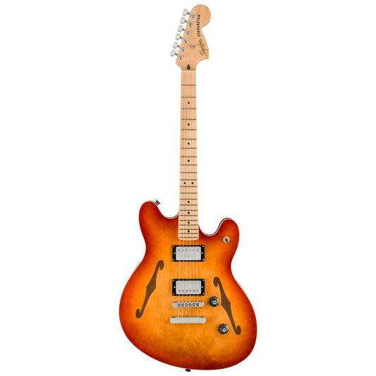 GUITARRA ELECTRICA FENDER SQUIER  AFF STRATOCASTER DLX MN SSB